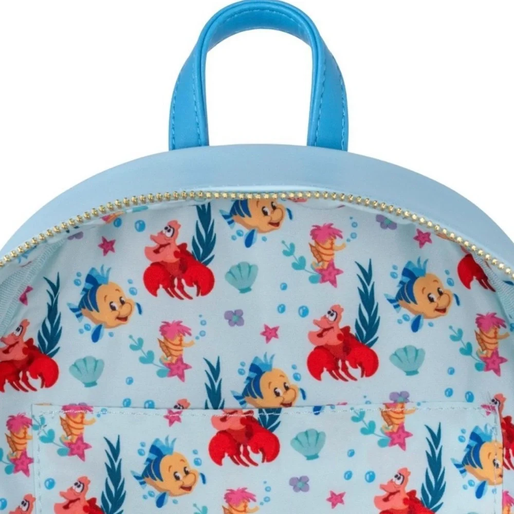 Loungefly Disney The Little Mermaid Stained Glass Backpack New with Tags B33